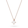 Naszyjnik N0081 z diamentem 0,25ct różowe złoto