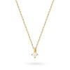 Naszyjnik N0081 z diamentem 0,05ct żółte złoto