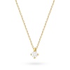 Naszyjnik N0081 z diamentem 0,15ct żółte złoto