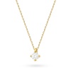 Naszyjnik N0081 z diamentem 0,20ct żółte złoto