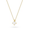 Naszyjnik N0081 z diamentem 0,25ct żółte złoto