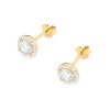 Kolczyki K0509 Diament 2 x 0,50ct żółte złoto