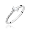Pierścionek W0683 Diament 0,13ct białe złoto
