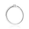 Pierścionek W0683 Diament 0,13ct białe złoto