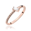 Pierścionek W0683 Diament 0,13ct różowe złoto