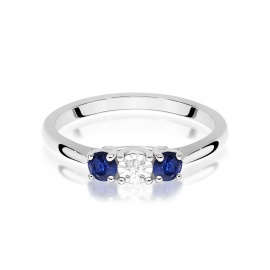 Pierścionek W0711 Diament 0,03ct białe złoto