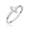 Pierścionek W0713 Diament 0,13ct białe złoto