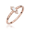 Pierścionek W0713 Diament 0,13ct różowe złoto