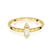 Pierścionek W0713 Diament 0,13ct żółte złoto
