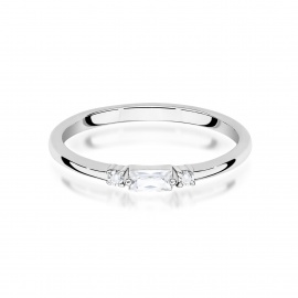 Pierścionek W0714 Diament 0,13ct białe złoto