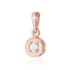 Zawieszka Z0045 Diament 0,10ct różowe złoto