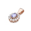 Zawieszka Z0354 Tanzanit 0,40ct różowe złoto