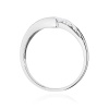 Pierścionek W0618 Czarny Diament 0,30ct białe złoto