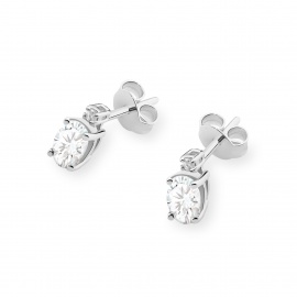Kolczyki K0001 Diament laboratoryjny 2 x 0,40ct białe złoto