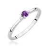 Pierścionek W0464 Ametyst 0,10ct białe złoto