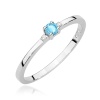 Pierścionek W0464 Topaz Swiss 0,15ct białe złoto