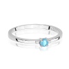 Pierścionek W0464 Topaz Swiss 0,15ct białe złoto