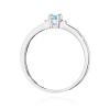Pierścionek W0464 Topaz Swiss 0,15ct białe złoto