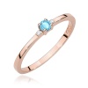 Pierścionek W0464 Topaz Swiss 0,15ct różowe złoto