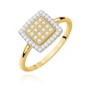 Pierścionek W0574 z diamentami żółte złoto