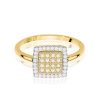 Pierścionek W0574 z diamentami żółte złoto