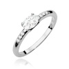 Pierścionek W0077 Diament laboratoryjny 0,40ct białe złoto