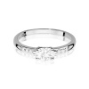 Pierścionek W0077 Diament laboratoryjny 0,40ct białe złoto