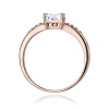 Pierścionek W0077 Diament laboratoryjny 0,40ct różowe złoto