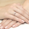 Pierścionek W0077 Diament laboratoryjny 0,40ct różowe złoto