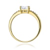 Pierścionek W0077 Diament laboratoryjny 0,40ct żółte złoto