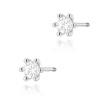 Kolczyki K0222 Diament Laboratoryjny 2 x 0,15ct białe złoto sztyft zakręcany