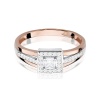 Pierścionek W0271 Diament Laboratoryjny 0,15ct różowe złoto