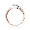 Pierścionek W0271 Diament Laboratoryjny 0,15ct różowe złoto