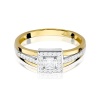 Pierścionek W0271 Diament Laboratoryjny 0,15ct żółte złoto