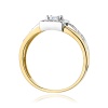 Pierścionek W0271 Diament Laboratoryjny 0,15ct żółte złoto