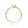 Pierścionek W0588 Diament Laboratoryjny 0,15ct żółte złoto
