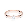 Pierścionek W0586 Diament Laboratoryjny 0,15ct różowe złoto