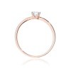 Pierścionek W0586 Diament Laboratoryjny 0,15ct różowe złoto