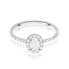 Pierścionek W0584 Diament Laboratoryjny 0,30ct białe złoto