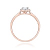 Pierścionek W0584 Diament Laboratoryjny 0,30ct różowe złoto