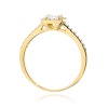 Pierścionek W0591 Diament laboratoryjny 0,30ct żółte złoto