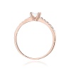 Pierścionek W0589 Diament Laboratoryjny 0,30ct różowe złoto