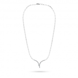 Naszyjnik N0071 z diamentami 0,16ct żółte złoto OUTLET