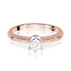 Pierścionek W0267 Diament Laboratoryjny 0,30ct różowe złoto
