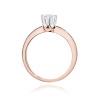 Pierścionek W0267 Diament Laboratoryjny 0,30ct różowe złoto