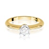 Pierścionek W0267 Diament Laboratoryjny 0,30ct żółte złoto
