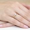 Pierścionek W0267 Diament Laboratoryjny 0,30ct żółte złoto