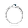 Pierścionek W0028 Topaz London Blue 0,50ct białe złoto