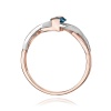 Pierścionek W0028 Topaz London Blue 0,50ct różowe złoto
