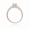 Pierścionek W0133 Diament Laboratoryjny 0,15ct różowe złoto